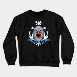 518 power freaks - badge Crewneck Sweatshirt